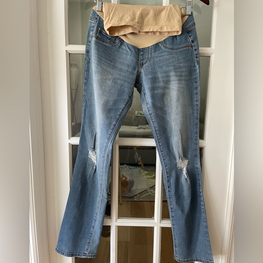 INDIGO BLUE Maternity Straight Leg Jeans